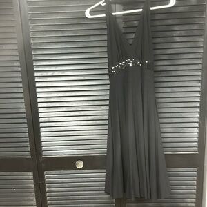 Little black dress with sequence